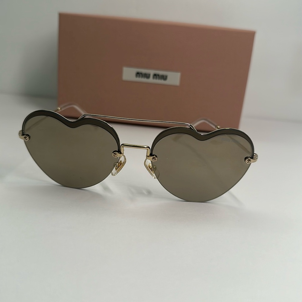 Miu Miu™ Core Collection MU 62US ZVN1C0 58 - Pale Gold